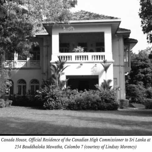 Canadian Properties in Colombo Canada House, the Official Residence of the Canadian High Commissioner to Sri Lanka